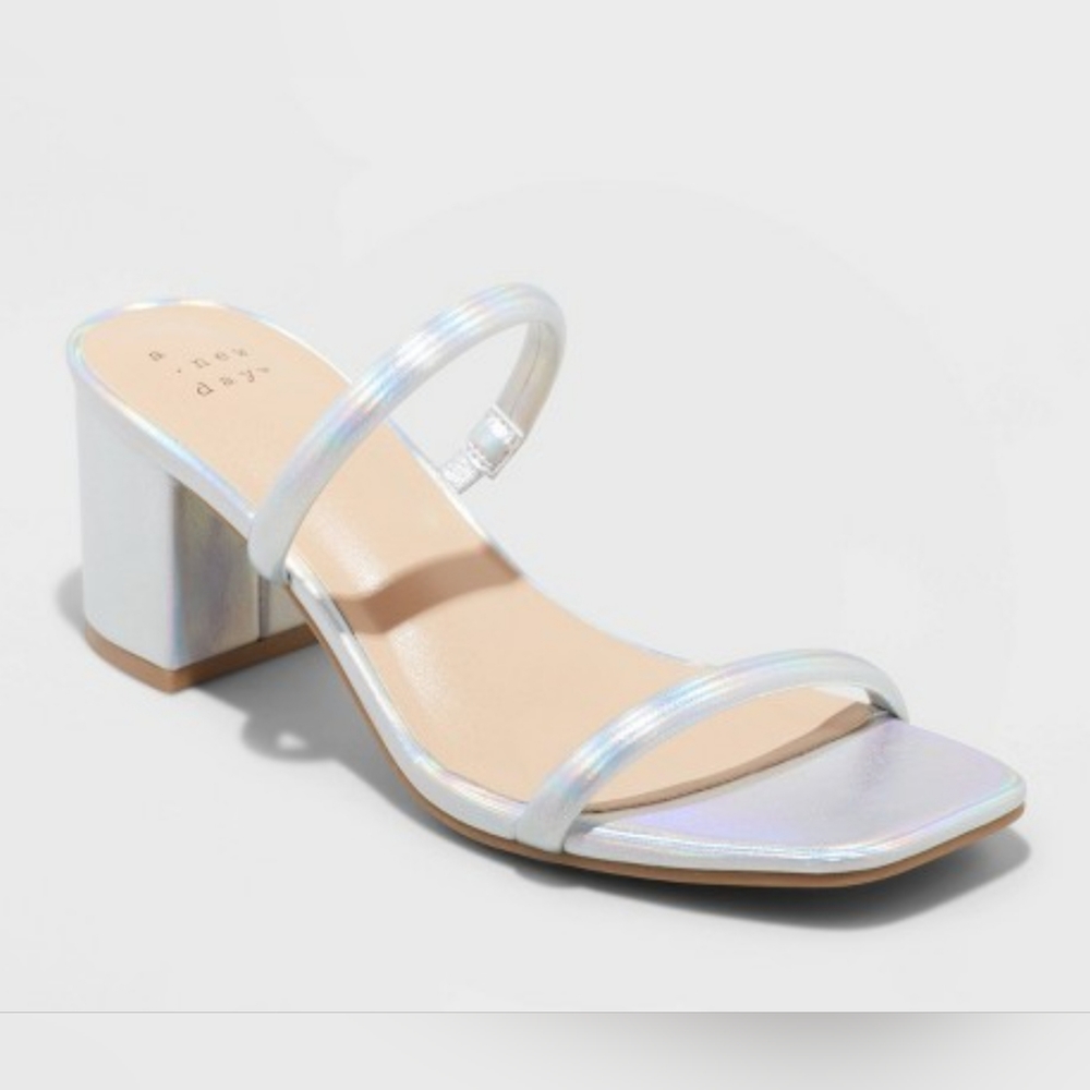 Women's Cris Mule Heels - A New Day" Iridescent
